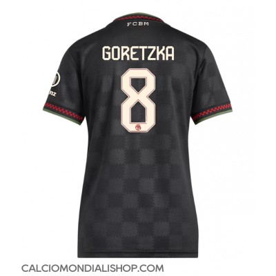 Maglie da calcio Bayern Munich Leon Goretzka #8 Terza Maglia Femminile 2025-26 Manica Corta Maglie da calcio Bayern Munich Leon Goretzka #8 Terza Maglia Femminile 2025-26 Manica Corta